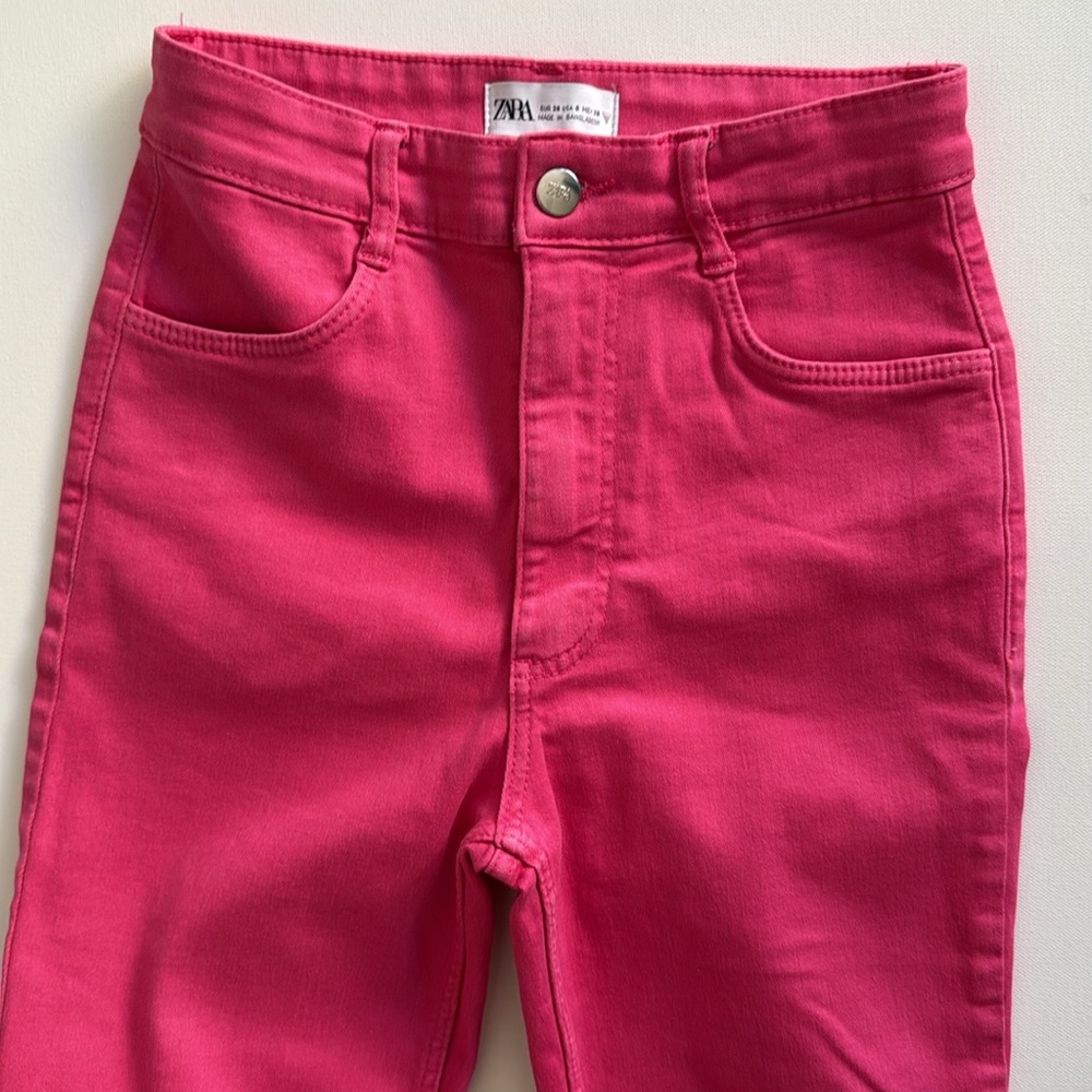Zara Vibrant Pink Skinny Jeans